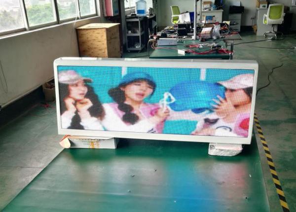 Buy cheap Custom 5mm Taxi Advertising Screens Taxi Roof Signs Led 6000cd/㎡ from wholesalers