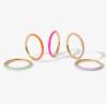 Buy cheap Pink Enamel 18K Gold Plated Rings Solid 925 Sterling Silver Stacking Rings from wholesalers