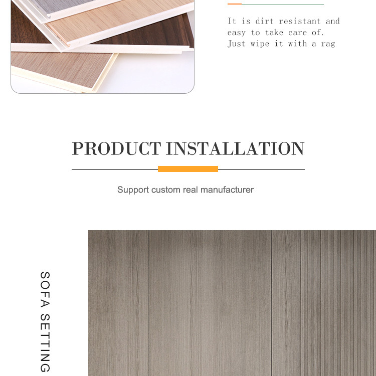 Hot Sale Fire And Moisture Resistant WPC Slotted Panel Wood Veneer Wall Panels