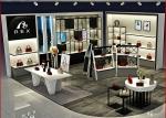 Boutiques Bag Shoe Store Display Shelves Luxury Wooden Customized Size