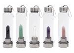 Borosilicate Glass Crystal Infused Water Bottle 500ml Capacity 6cm * 24cm