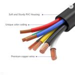 PVC 7 Way Trailer Cable Electrical Wire Spool For Cars 100 Feet