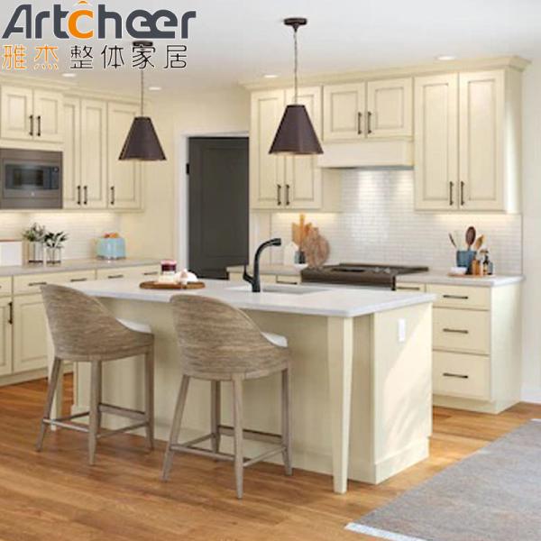 Buy cheap Skinny Shaker Cabinets in Oak Color Made of Solid Birch Wood for Customized Kitchen Design from wholesalers