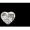Buy cheap 0.88in 3 Gram Custom Silver Necklaces Sterling Silver Photo Engraved Necklace ODM from wholesalers