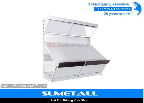 Buy cheap Supermarket Steel Display Shelving Units Fruit And Vegetable Display Rack from wholesalers