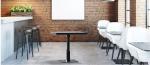 Professional Square Dining Table Legs Sandy Texture Metal Table base Custom Made
