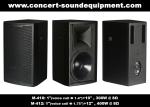 Bass Reflex Full Range Nightclub Sound Equipment 96dB 97dB Black / White Finish