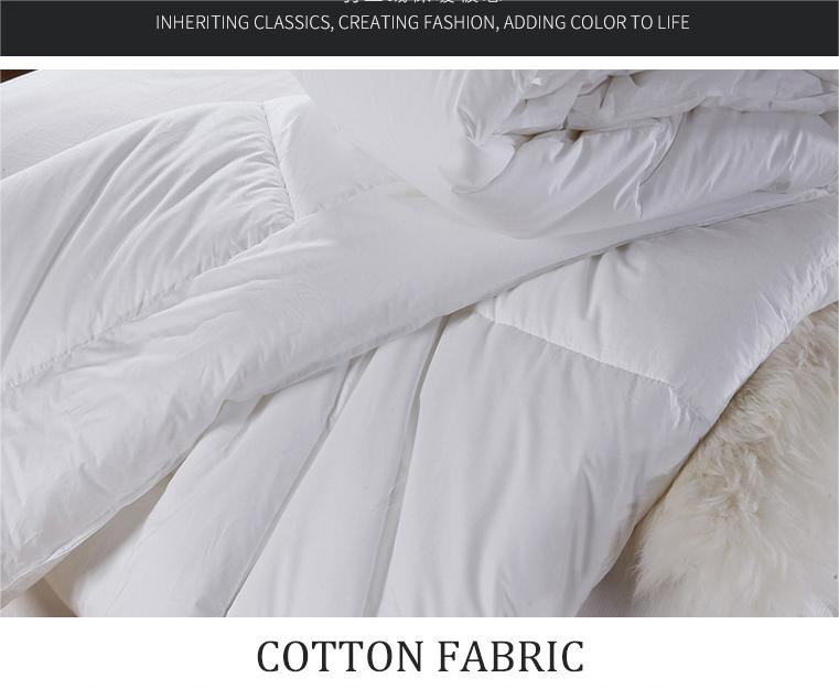Large Quilt Core for Hotel Bedding Spring and Autumn Grade A Organic Cotton Down