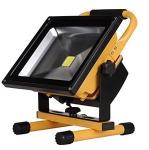 50W Portable outdoor waterproof rechargeable lithum-ion battery LED flood light