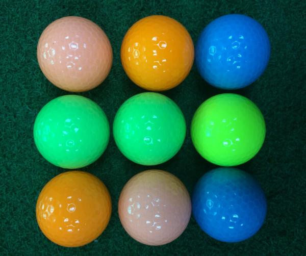 Buy cheap color crystal golf ball with two pieces from wholesalers