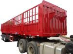 Dongfeng 3 Axle Semi Trailer , Lattice Fence Cargo Semi Trailer For Horse