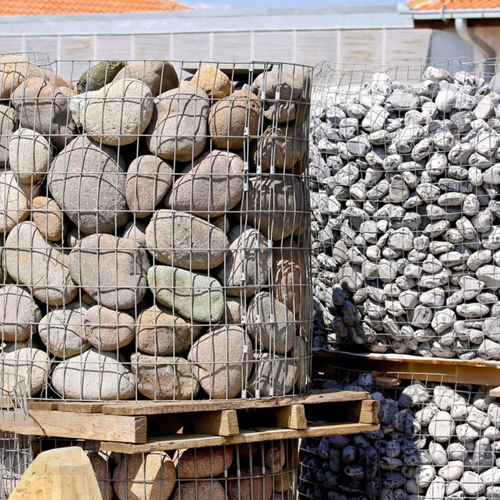 Modern Garden Partition Welded Gabion Mesh Corrosion Resistant Custom Sizes