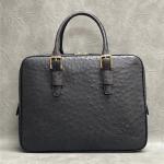 Buy cheap Authentic Real True Ostrich Skin Businessmen Briefcase Laptop Purse Bag Genuine from wholesalers