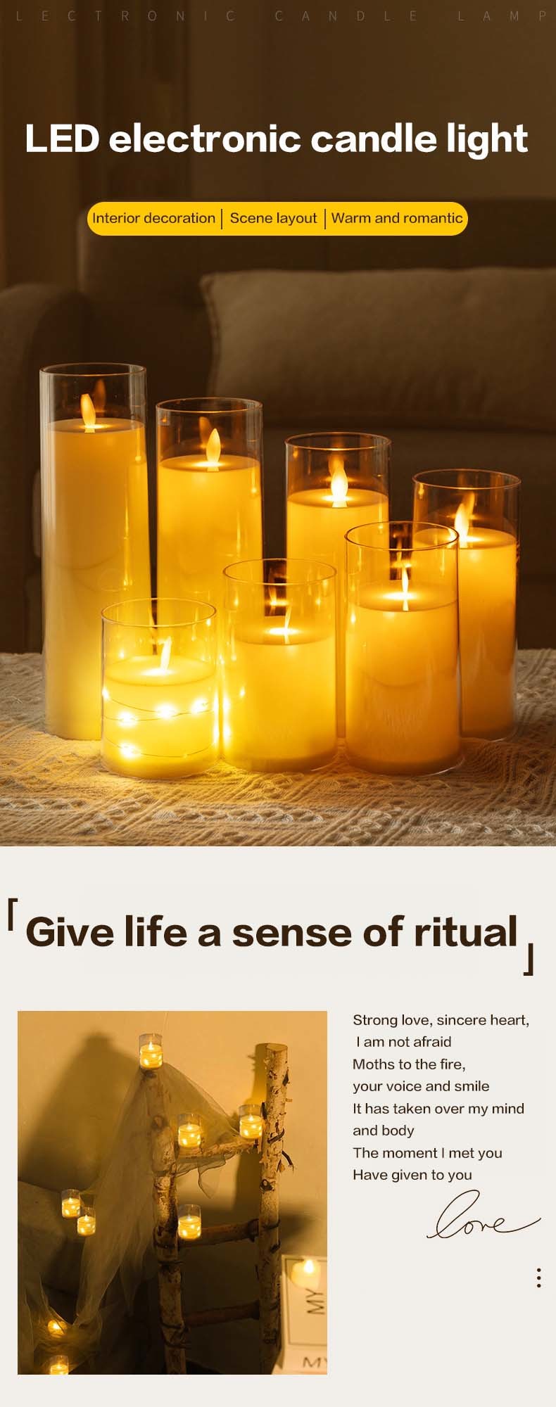 Wedding Led Tea Light Candles Flickering Bright Battery Operated Flameless Candles for Home Garden Parties Birthday