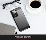 Luxury Shockproof Phone Cases Carbon Fiber TPU Back Cover Anti Slip