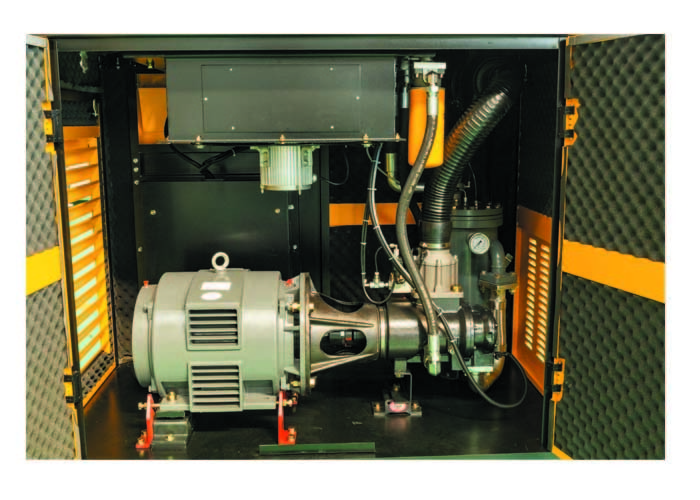 22kw 30hp Oil Injected Rotary Screw Compressor Stationary Installation Type