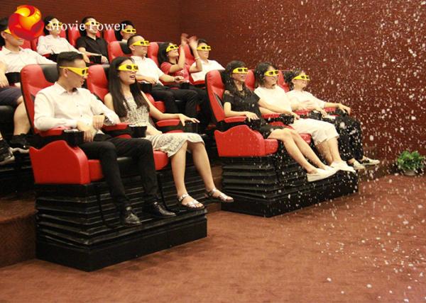 Most Exciting Roller Coaster 4D Movie Theater Thrill Motion Seats With Electric