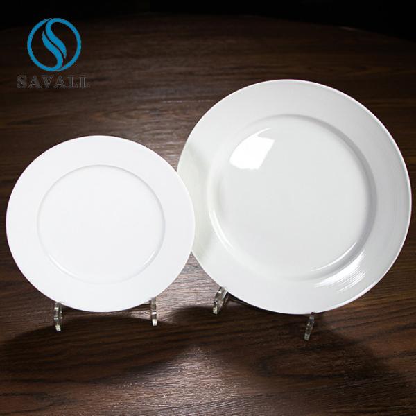 Buy cheap Porcelain Plates White Stripe Series Flat Disc 6 Inch Premium from wholesalers