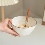 Hotel Restaurant Dough Bowl Ceramic Mixing Bowls In Solid Yellow Color Of Other