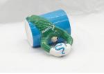 Unique 3D Ceramic Mug / Football Man Sports Coffee Mugs Semi Porcelain Material