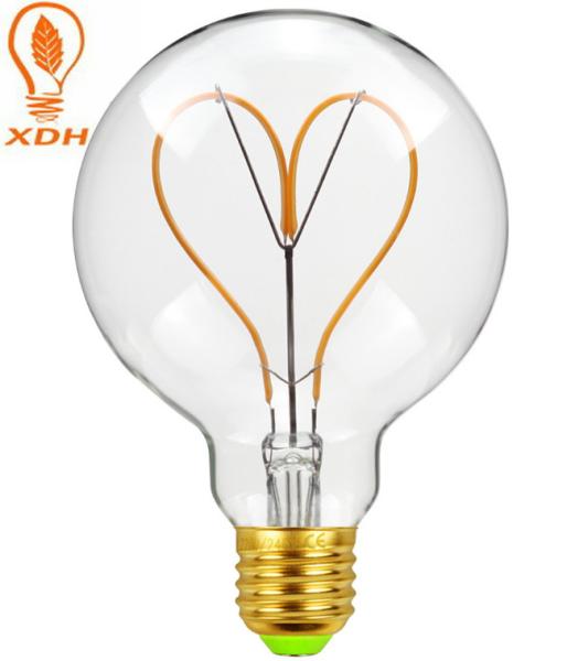 Buy cheap G95 Globe LED Filament Bulb Edison Amber Light Bulbs 230V from wholesalers