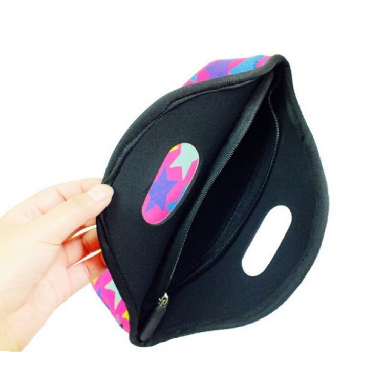 2-5 Mm Neoprene Cooler Bag SBR Picnic Insulated Bag Reusable Kids Lunch Tote