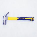 16OZ Forged Carbon Steel Materials Claw Hammer With Yellow Color Grade A Plastic