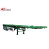 Buy cheap 20-60Ft 3 Axles Flatbed Semi Trailer 12000x2496x1650mm 80T Payload from wholesalers