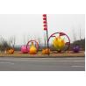 Buy cheap Traditional Festival Red Fabric Chinese Lanterns Outdoor Waterproof / Sunproof from wholesalers