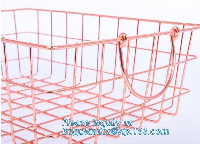 Wholesale china trade decorative laundry metal wire material storage basket, Storage Metal Wire Fruit Basket hanging wir