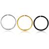 Buy cheap Fashion Steel Seamless Hinged Nose Hoop Ring Septum Clicker Ear Cartilage Tragus Helix Piercing Charming Body Jewelry from wholesalers