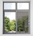 Double Glazed Commercial Aluminum Frame Windows Tempered Glass Swing