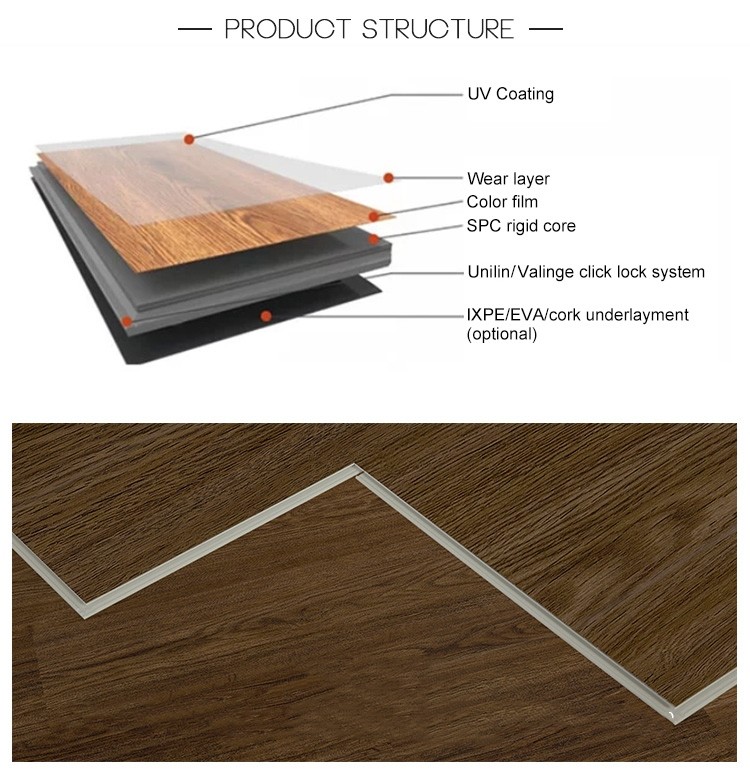 4.0mm-6.0mm Vinyl Plank Floor Luxury Waterproof SPC Vinyl Floor