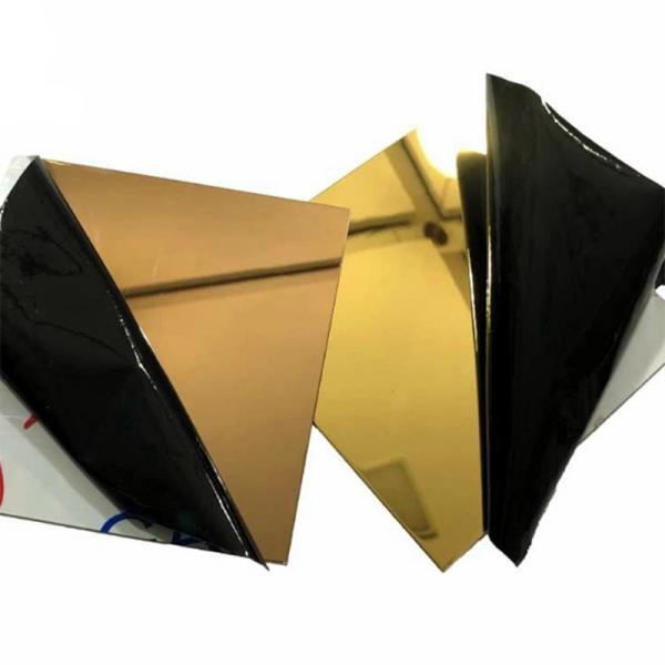 Buy cheap Mirror 8K Decorative Stainless Steel Sheet Plate Cold Rolled 201 304 316 316L Golden Color from wholesalers