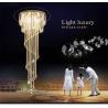 Buy cheap Modern Double Spiral Staircase Lustre Crystal ceiling lights for entrance hallway(WH-NC-54) from wholesalers