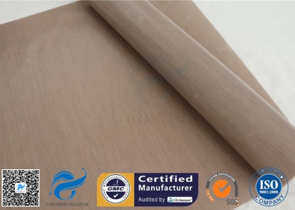 Buy cheap 260℃ 230GSM Brown Ptfe Coated Fiberglass Cloth For Heat Press Transfer from wholesalers