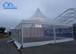 Custom Aluminum Frame Glass Wall Gazebo Pagoda Tent For Parties Restaurant Booth