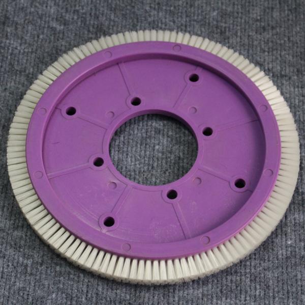 Buy cheap Stenter Machine Parts Tuyang Finishing Machine Spares Brush Wheel Purple Plastic Body White Nylon Hair from wholesalers