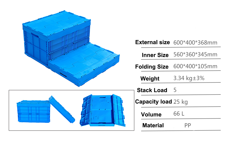 Foldable and Portable Multifunction Collapsible Storage Bin With Lid for Easy Travel