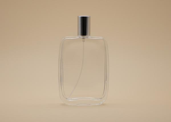 Buy cheap 100ml Cosmetic Spray Bottle , Rectangle Perfume Bottle Silk Screen Printing from wholesalers