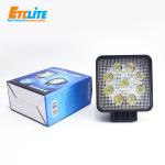 Etclite High Power Super Bright Motorcycle 3 Inch 27W Lamp Square 4X4 Truck