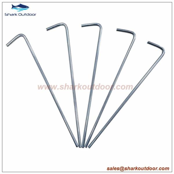 Buy cheap 7" Steel round wire tent peg tent stake from wholesalers