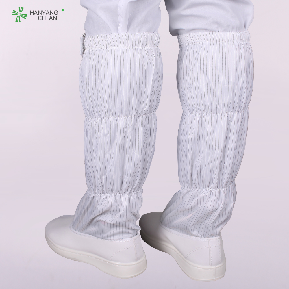 White PVC Static Dissipative Work Boots Unisex Gender ISO9001 CE Approved
