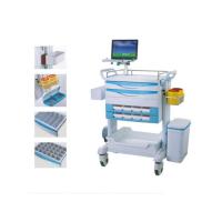 Buy cheap Tablet Mobile Medical Trolley With Drawers Hospital Plastic Anesthesia Trolley product