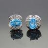 Buy cheap Sterling Silver Green Cubic Zircon Stud Earrings(E03) from wholesalers