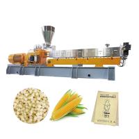 Buy cheap Biodegradable Material PLA Bamboo Powder Starch Granulator Line 300~500kg/H product