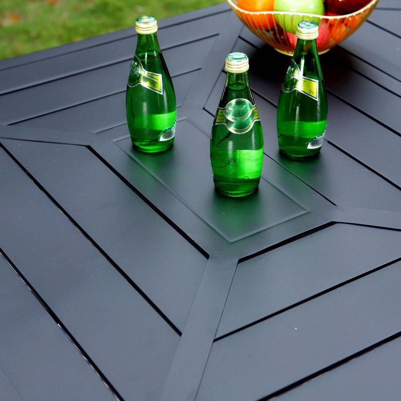 Stylish and Functional AJUNION Garden Set with L64 x W39 x H29 Inch Dining Table Size