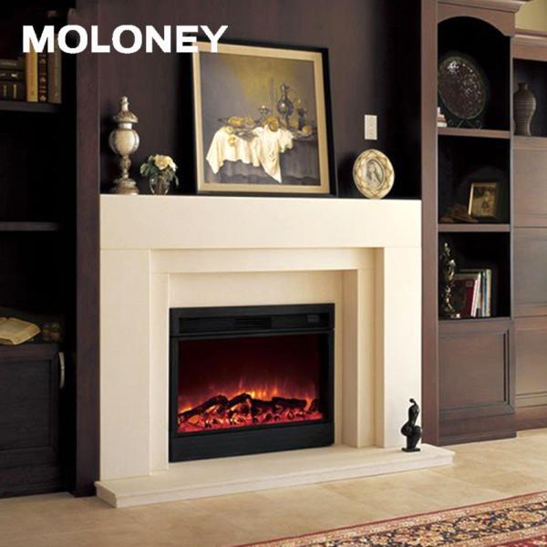 Buy cheap 867mm 34 Inch Black Painted Glass Top Front Vent Electric Fireplace Indoor from wholesalers