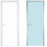 Buy cheap Single leaf aluminum flat plain white hollow interior house doors from wholesalers