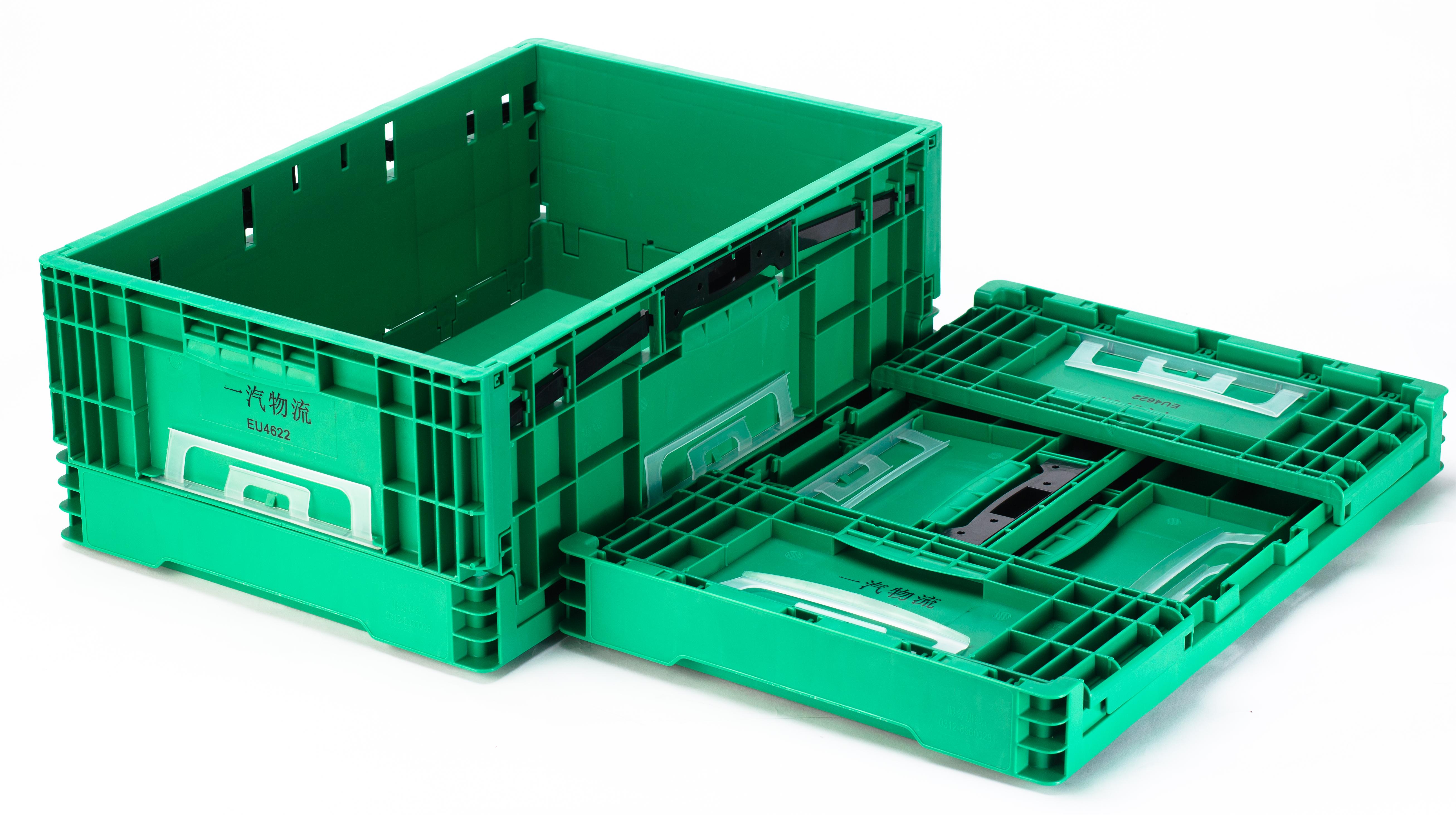 Foldable Plastic Crate for EU Turnover Crate Transport and Storage Customized Color